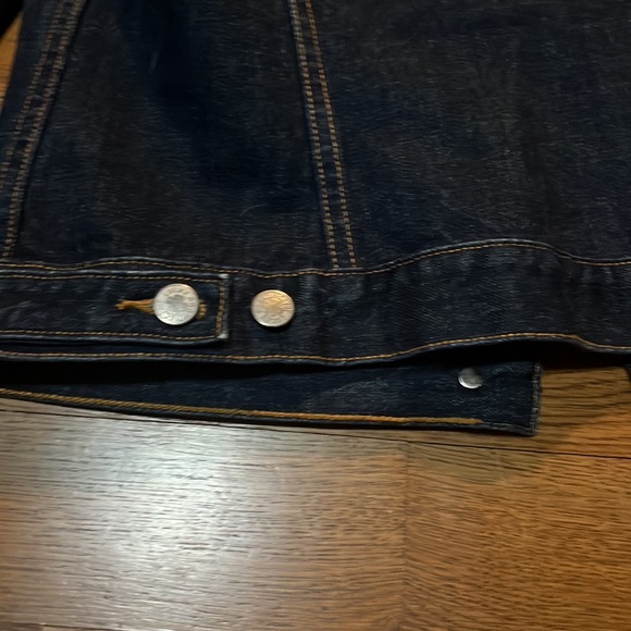 Vintage Lucky Brand Jean Jacket by Gene Montesano trucker tomboy style sz Large - Picture 8 of 12